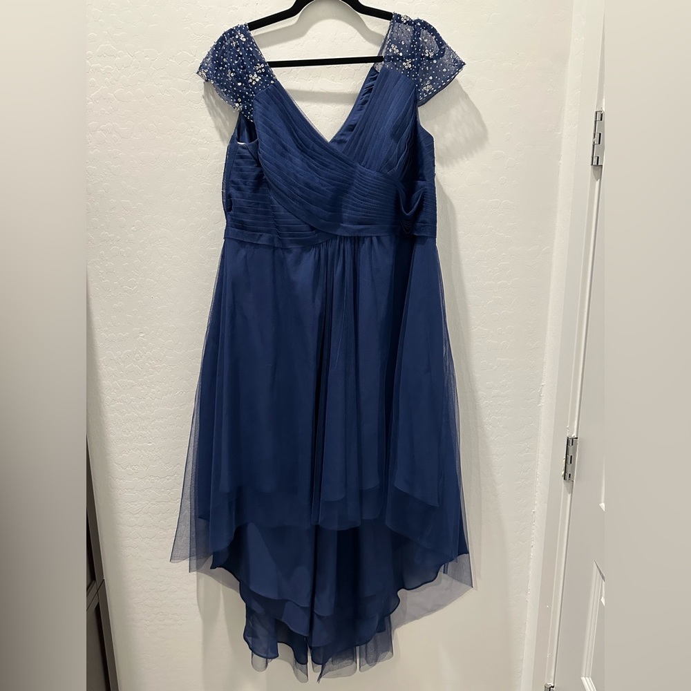 Navy JJ’s House high low formal dress